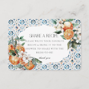 Toscane Tegel Italië Deel een recept Uitgenodigde Informatiekaartje