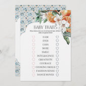 Toscane Tegel Kust Italiaans Baby Traits spel Kaart (Voorkant / Achterkant)