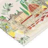 Toscane, Toscane, Italië, olijven, citroenen, Korte Tafelloper (Hoek)