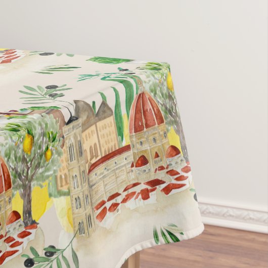 Toscane, Toscane, Italië, olijven, citroenen, Tafelkleed (Voorbeeld)