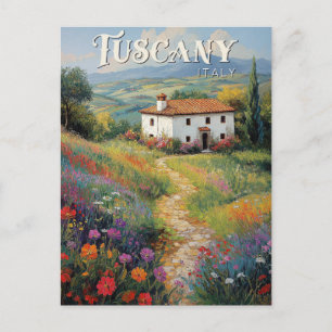 Toscane Travel Briefkaart - Italië Scene