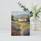 Toscane Travel Briefkaart -  Italië Scene (Staand voorkant)