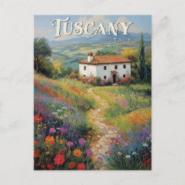 Toscane Travel Briefkaart -  Italië Scene