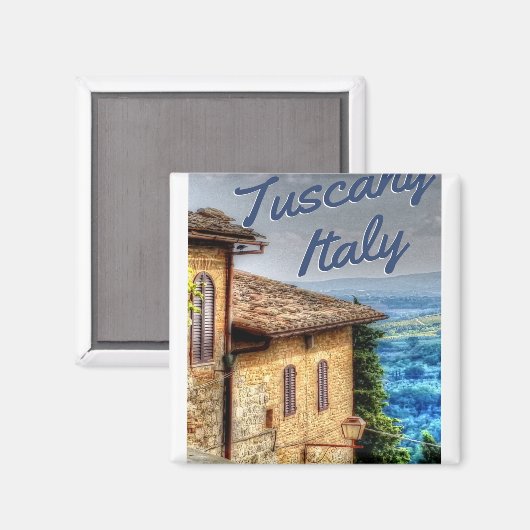 Toscane Travel Italië Magneet (Voorkant / Achterkant)