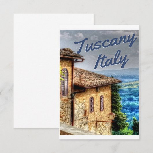 Toscane Travel Italië Save The Date (Voorkant / Achterkant)