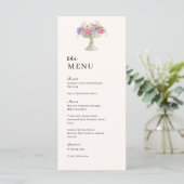 Toscane Tuinurn Huwelijk Trouwdiner Menu (Staand voorkant)