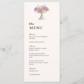 Toscane Tuinurn Huwelijk Trouwdiner Menu (Voorkant)