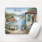 Toscane Villas door het meer Muismat (Met muis)