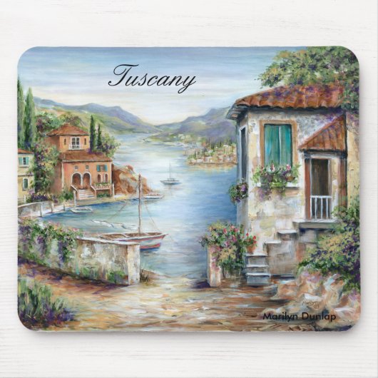 Toscane Villas door het meer Muismat (Voorkant)