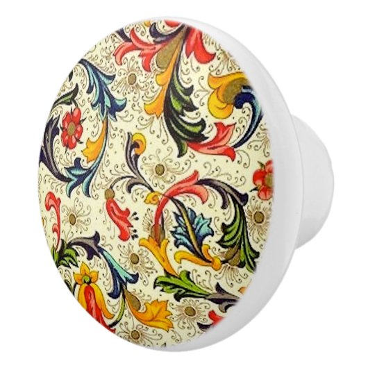 Toscane Vines Ceramic Knob. Keramische Knop (Rechts)