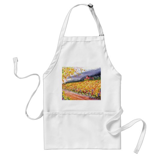 Toscane Vineyard apron Standaard Schort (Voorkant)