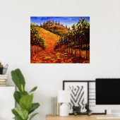 Toscane Vineyard op de heuvel Poster (Thuiskantoor)