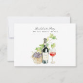 Toscane Watercolor Bachelorette Party Uitnodiging (Voorkant)