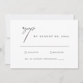 Toscane Waterverf Illustratie Bruiloft RSVP Kaart (Voorkant)