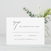 Toscane Waterverf Illustratie Bruiloft RSVP Kaart (Staand voorkant)