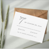 Toscane Waterverf Illustratie Bruiloft RSVP Kaart