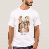 Toscane waterverf illustratie t-shirt (Voorkant)