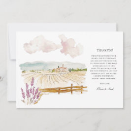 Toscane Waterverf Italiaans Bedankt Card