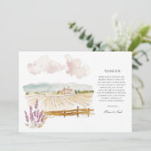 Toscane Waterverf Italiaans Bedankt Card (Staand voorkant)