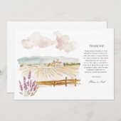 Toscane Waterverf Italiaans Bedankt Card (Voorkant / Achterkant)