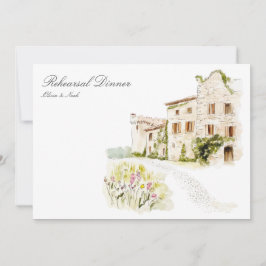 Toscane Waterverf Italiaans Repetitie Diner Kaart