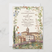 Toscane Waterverf Italië Bestemmingsweddenschap Kaart (Voorkant)