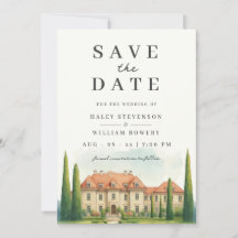 Toscane Waterverf Italië Villa Destination Wedding