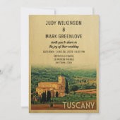Toscane Wedding Invitation Italië Kaart (Voorkant)