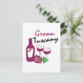 Toscane Weddings, Groom Briefkaart (Staand voorkant)