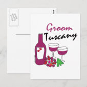 Toscane Weddings, Groom Briefkaart (Voorkant / Achterkant)