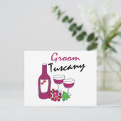 Toscane Weddings, Groom Briefkaart (Staand voorkant)