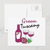 Toscane Weddings, Groom Briefkaart (Voorkant / Achterkant)
