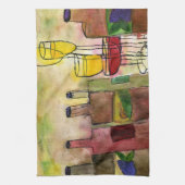 Toscane wijn cocktail bar handdoek van kunst (Verticaal)