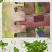 Toscane Wijn Cocktail bar-handdoek van kunst Theedoek (Gevouwen)