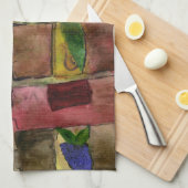 Toscane Wijn Cocktail bar-handdoek van kunst Theedoek (Quarter Fold)