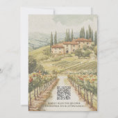 Toscane Wijngaard Bestemming Trouw Suite Kaart (Achterkant)