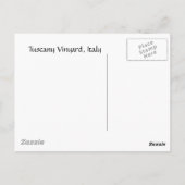 Toscane Wijngaard Briefkaart (Achterkant)