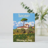 Toscane Wijngaard Briefkaart (Staand voorkant)
