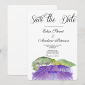 Toscane wijngaard save the date uitnodiging (Voorkant / Achterkant)