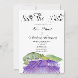Toscane wijngaard save the date uitnodiging