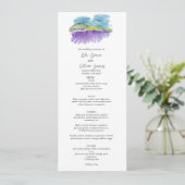 Toscane Wijngaard Trouw Menu Kaart (Staand voorkant)
