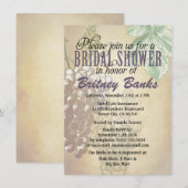 Toscane Winery Vineyard Bridal Shower-uitnodiginge Kaart (Voorkant / Achterkant)