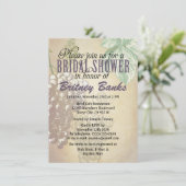 Toscane Winery Vineyard Bridal Shower-uitnodiginge Kaart (Staand voorkant)