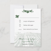  Toscane Winery Vineyard Wedding RSVP-kaarten RSVP Kaartje (Achterkant)