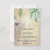  Toscane Winery Vineyard Wedding RSVP-kaarten RSVP Kaartje (Achterkant)