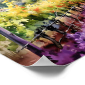 Toscane Winery Waterverf Kunst Poster (Hoek)