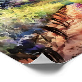 Toscane Winery Waterverf Kunst Poster (Hoek)