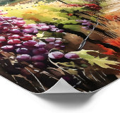 Toscane Winery Waterverf Kunst Poster (Hoek)