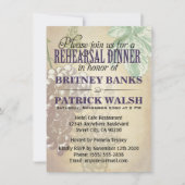 Toscane Winery Wedding Rehearsal Dinner Invitation Kaart (Voorkant)