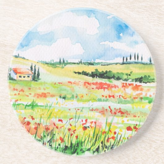 Toscane Zandsteen Onderzetter (Voorkant)